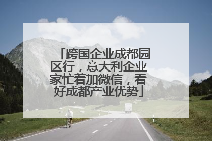 跨国企业成都园区行，意大利企业家忙着加微信，看好成都产业优势