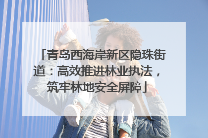青岛西海岸新区隐珠街道：高效推进林业执法，筑牢林地安全屏障