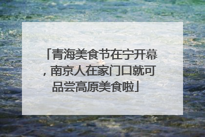 青海美食节在宁开幕，南京人在家门口就可品尝高原美食啦