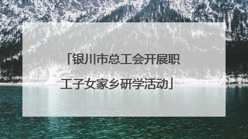 银川市总工会开展职工子女家乡研学活动