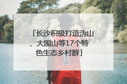 长沙积极打造沩山、大围山等17个特色生态乡村群