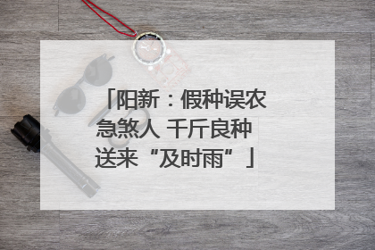 阳新：假种误农急煞人 千斤良种送来“及时雨”