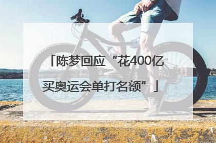 陈梦回应“花400亿买奥运会单打名额”
