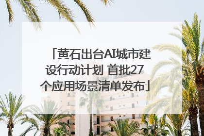 黄石出台AI城市建设行动计划 首批27个应用场景清单发布