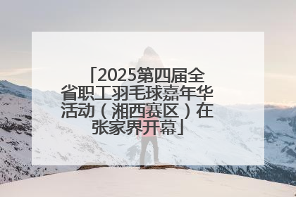 2025第四届全省职工羽毛球嘉年华活动（湘西赛区）在张家界开幕