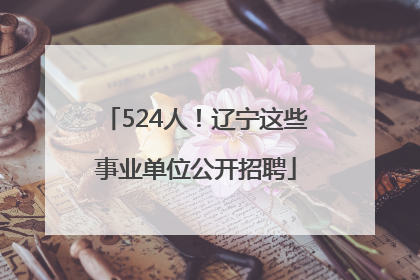 524人！辽宁这些事业单位公开招聘