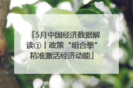 5月中国经济数据解读①丨政策“组合拳”精准激活经济动能