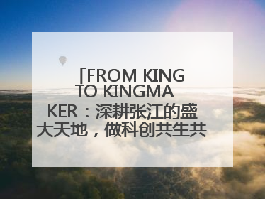 FROM KING TO KINGMAKER：深耕张江的盛大天地，做科创共生共荣体系的践行者